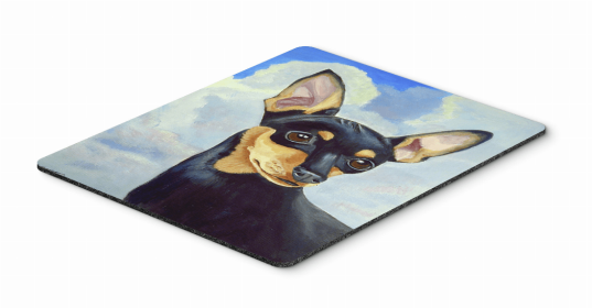 Min Pin Dog Art Hot Pad and Trivet