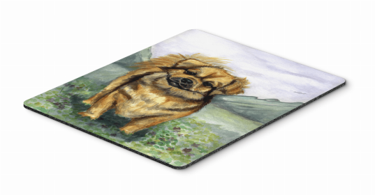 Tibetan Spaniel Dog Art Hot Pad or Trivet