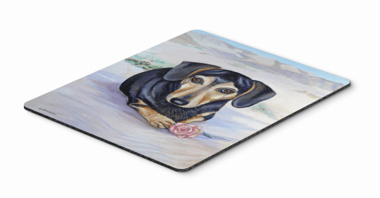 Dachshund 4 Dog Art Hot Pad or Trivet