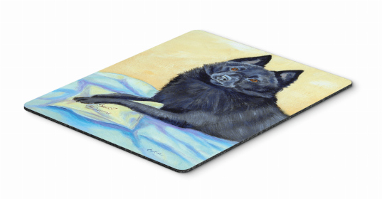 Schipperke 1 Dog Art Hot Pad or Trivet