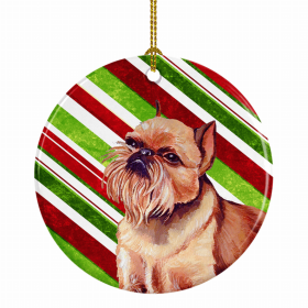 Brussels Griffon Christmas Candy Ceramic Ornament