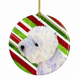 West Highland White Terrier #2 Christmas Candy Ceramic Ornament