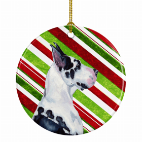 Great Dane #3 Christmas Candy Ceramic Ornament