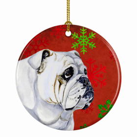 Bulldog - English Christmas Snowflakes Ornament