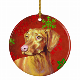 Vizsla Christmas Snowflakes Ornament