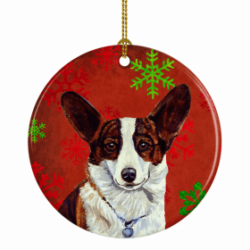 Corgi Christmas Snowflakes Ornament