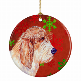 Petit Basset Griffon Vendeen Christmas Snowflakes Ornament