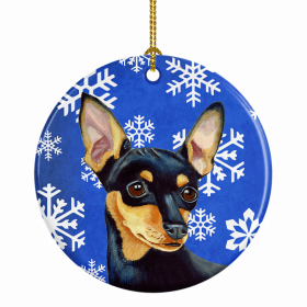 Min Pin Winter Snowflakes Ornament