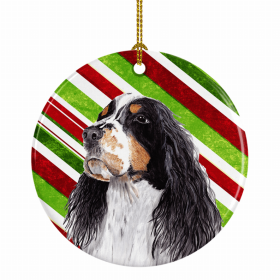 Welsh Springer Spaniel #2 Christmas Candy Ceramic Ornament