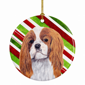 Cavalier King Charles Spaniel #3 Christmas Candy Ceramic Ornament