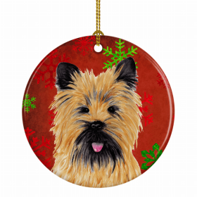 Cairn Terrier #2 Christmas Snowflakes Ornament