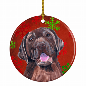 Labrador Retriever #4 Christmas Snowflakes Ornament