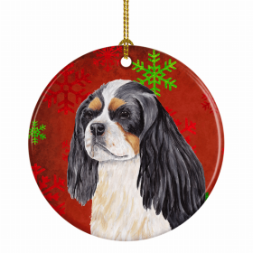 Cavalier King Charles Spaniel #2 Christmas Snowflakes Ornament