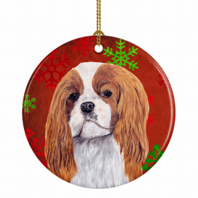 Cavalier King Charles Spaniel #3 Christmas Snowflakes Ornament