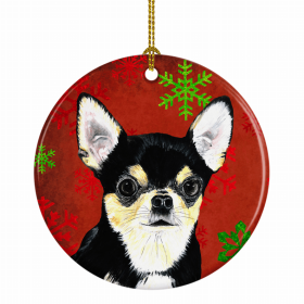 Chihuahua Christmas Snowflakes Ornament