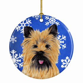 Cairn Terrier #2 Winter Snowflakes Ornament