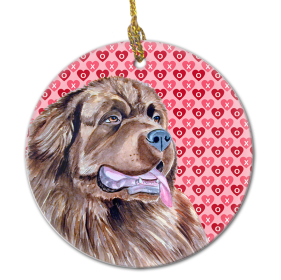 Newfoundland Valentine's Day Ceramic Ornament