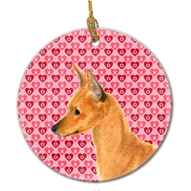 Min Pin #2 Valentine's Day Ceramic Ornament