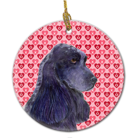 Cocker Spaniel #4 Valentine's Day Ceramic Ornament