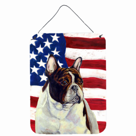 French Bulldog #2 USA American Flag Wall or Door Hanging Prints