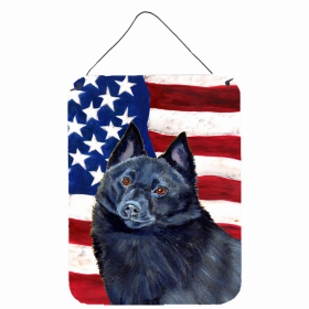 Schipperke USA American Flag Wall or Door Hanging Prints