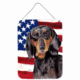 Dachshund #2 USA American Flag Wall or Door Hanging Prints