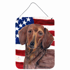 Dachshund #3 USA American Flag Wall or Door Hanging Prints