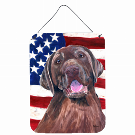 Labrador Retriever #4 USA American Flag Wall or Door Hanging Prints