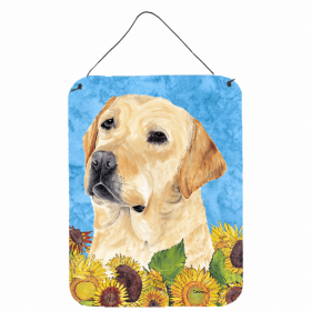 Labrador Retriever Summer Flowers Design Wall or Door Hanging Prints