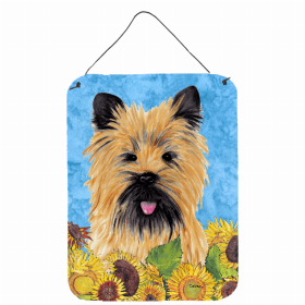 Cairn Terrier Summer Flowers Design Wall or Door Hanging Prints