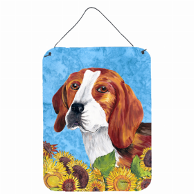 Beagle Summer Flowers Design Wall or Door Hanging Prints