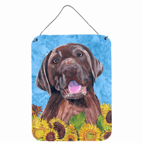 Labrador Retriever 2 Summer Flowers Design Wall or Door Hanging Prints