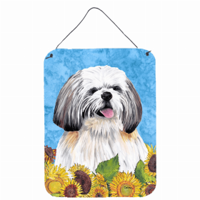 Shih Tzu Summer Flowers Design Wall or Door Hanging Prints