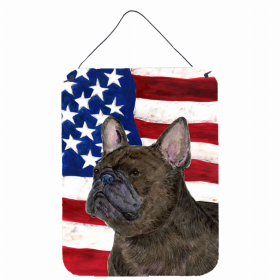 French Bulldog #4 USA American Flag Wall or Door Hanging Prints