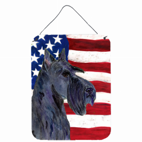 Scottish Terrier #2 USA American Flag Wall or Door Hanging Prints