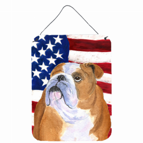 Bulldog #2 USA American Flag Wall or Door Hanging Prints