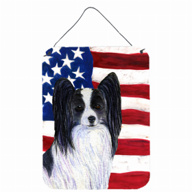 Papillon #2 USA American Flag Wall or Door Hanging Prints