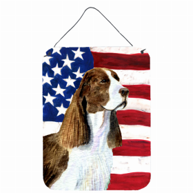 Springer Spaniel #2 USA American Flag Wall or Door Hanging Prints