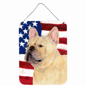 French Bulldog #5 USA American Flag Wall or Door Hanging Prints