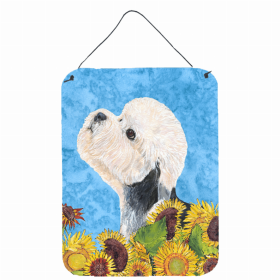 Dandie Dinmont Terrier Summer Flowers Design Wall or Door Hanging Prints