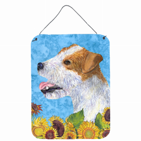 Jack Russell Terrier Summer Flowers Design Wall or Door Hanging Prints