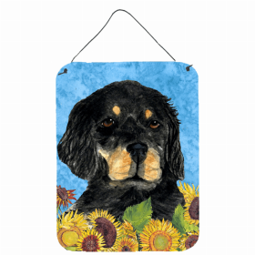 Gordon Setter Summer Flowers Design Wall or Door Hanging Prints