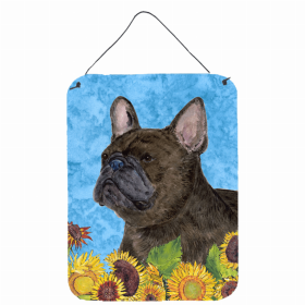 French Bulldog 1 Summer Flowers Design Wall or Door Hanging Prints