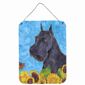 Schnauzer 1 Summer Flowers Design Wall or Door Hanging Prints