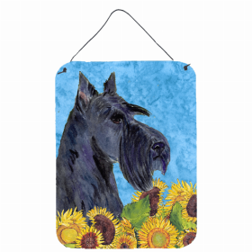 Scottish Terrier Summer Flowers Design Wall or Door Hanging Prints