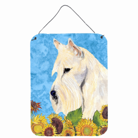 Scottish Terrier 1 Summer Flowers Design Wall or Door Hanging Prints