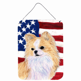 Chihuahua #2 USA American Flag Wall or Door Hanging Prints