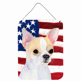 Chihuahua #3 USA American Flag Wall or Door Hanging Prints