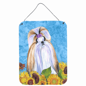 Shih Tzu 1 Summer Flowers Design Wall or Door Hanging Prints