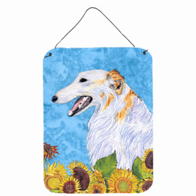 Borzoi Summer Flowers Design Wall or Door Hanging Prints